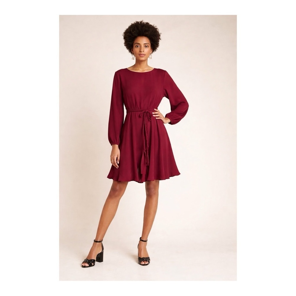 Anthropologie Mare Mare braided belt mini dress